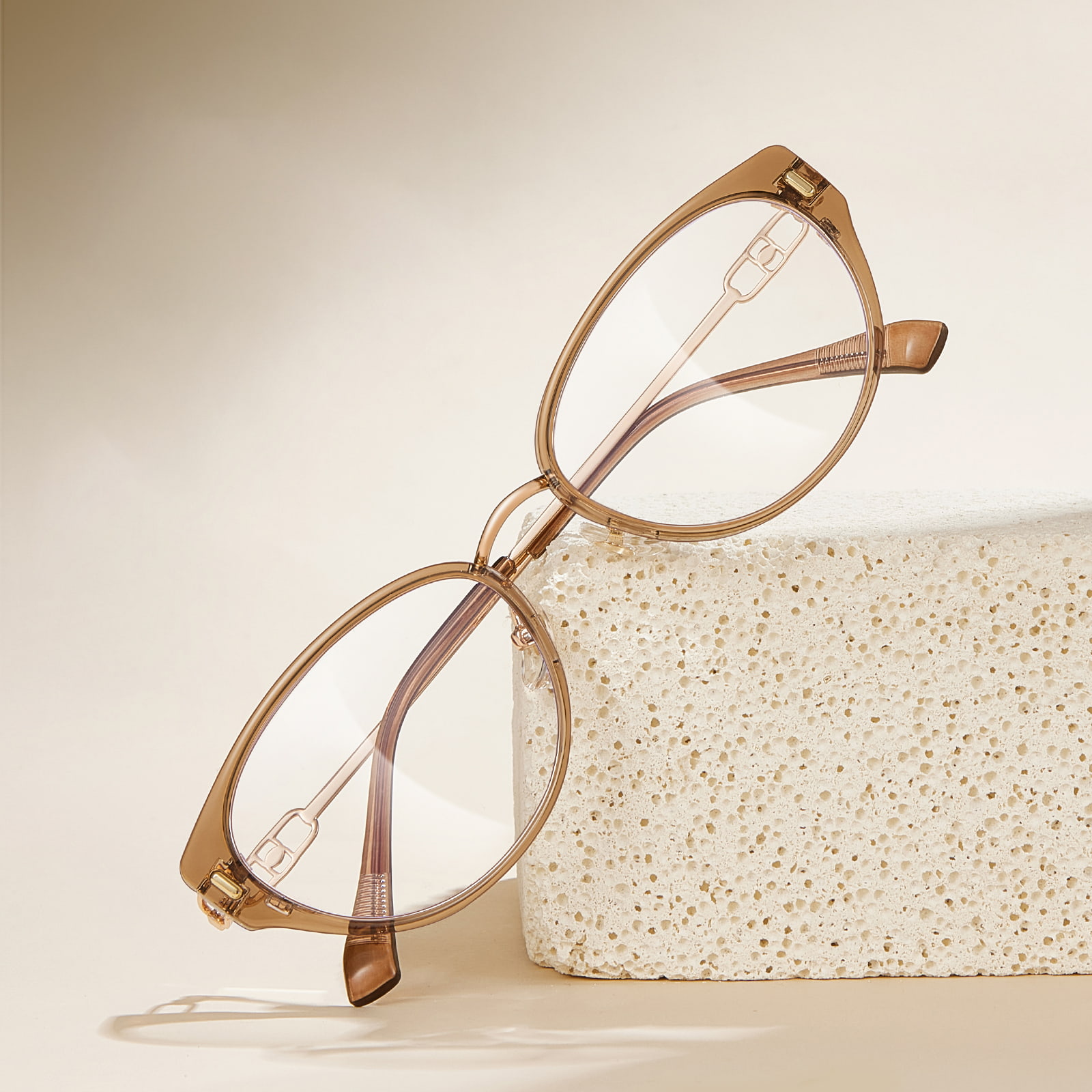S12008 Cat-Eye Hollow Inner Ring 안티 블루라이트 안경